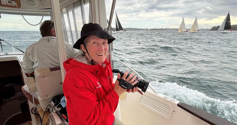 Marg Fraser-Martin in action at a MHYC event and doing what she loves best - 2024 Nautilus Marine Insurance Sydney Harbour Regatta - photo © David Staley