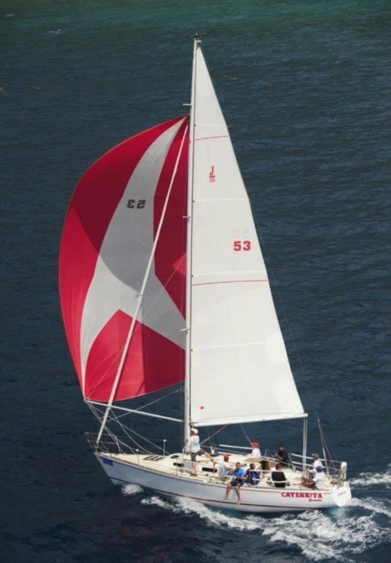 The USA's Tony Sanpere driving his J36, Cayennita Grande in a past STIR photo copyright Tony Sanpere taken at St. Thomas Yacht Club and featuring the IRC class