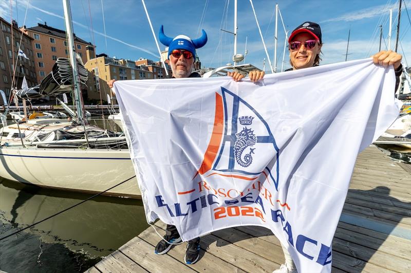 Paer Lindfors & Nadine Kugel - Team Mobline - Roschier Baltic Sea Race photo copyright Pepe Korteniemi / RORC taken at Royal Ocean Racing Club and featuring the IRC class