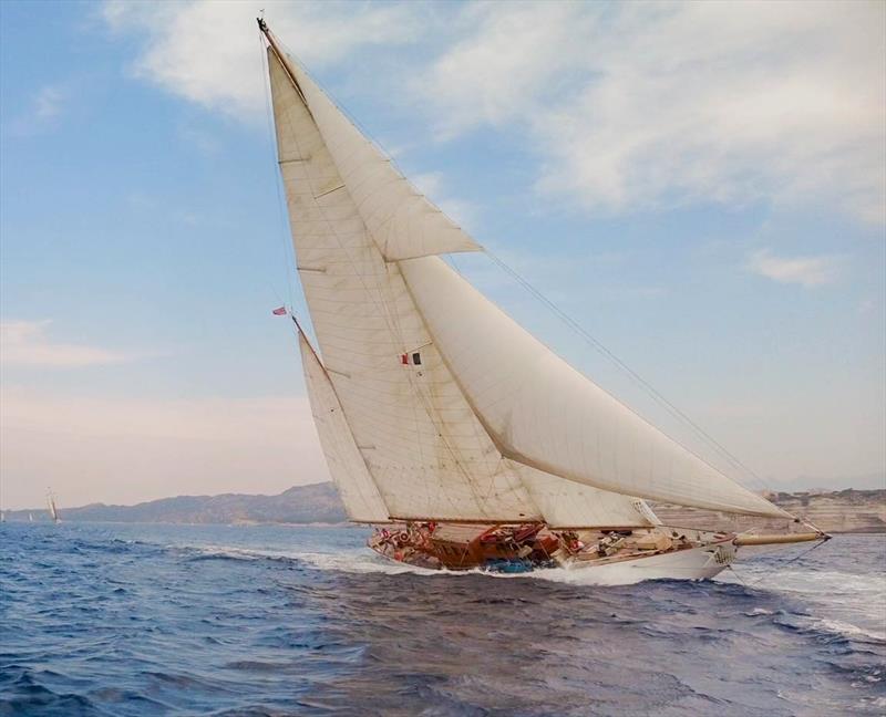 The majestic 114-foot teak ketch, Saharet of Tyre, built in 1933 - Antigua Classic Yacht Regatta photo copyright Antigua Classic Yacht Regatta taken at Antigua Yacht Club and featuring the IRC class
