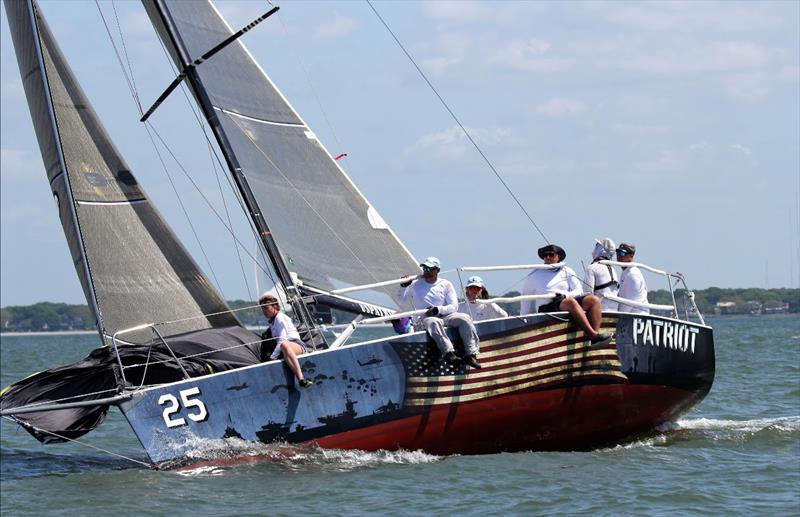 Warrior Sailing is an important nationwide program that teaches ill and wounded veterans how to sail, taking on people with any sort of disability, from cancer survivors to spinal cord injuries, who have served in the US military photo copyright Priscilla Parker / CRW 2023 taken at Charleston Yacht Club and featuring the IRC class