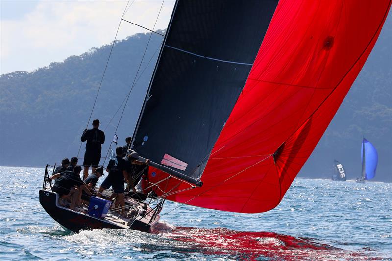 Let's Go on Sail Port Stephens Passage Series Day 2 photo copyright Promocean Media taken at Newcastle Cruising Yacht Club and featuring the IRC class