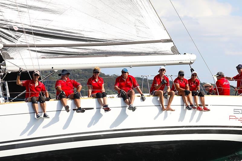 Sail Port Stephens Passage Series Day 3 happy crew photo copyright Promocean Media taken at Newcastle Cruising Yacht Club and featuring the IRC class