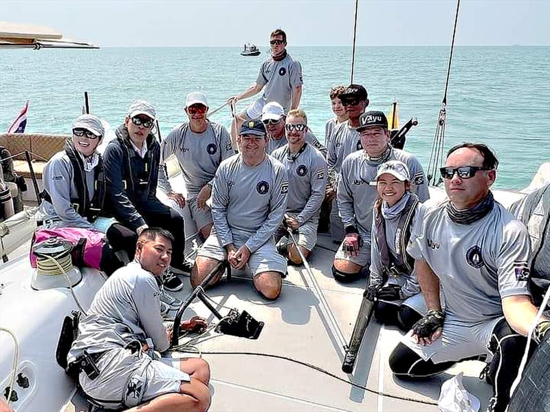 Their Majesties meet Team Vayu before the race. Vega Rudder Race 2024 photo copyright Team Vayu taken at Royal Varuna Yacht Club and featuring the IRC class