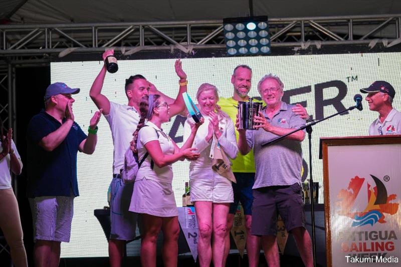 Uhuru - 1st Cruising Multihull - 2024 Peters & May Round Antigua Race photo copyright Takumi Media taken at Antigua Yacht Club and featuring the IRC class
