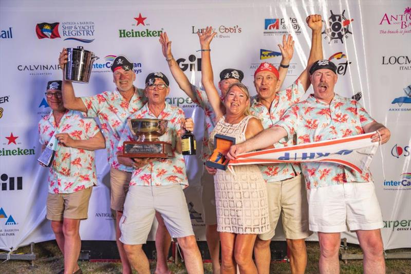 'The Poole Pirates' - Tim Ford's team racing in Bareboat 1 on Braque KH+P (GBR) won class and Bareboat overall in a competitive fleet - Antigua Sailing Week - photo © Takumi Media