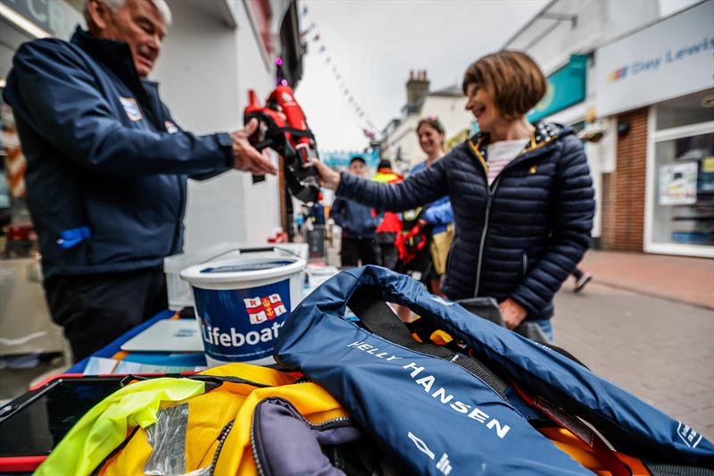 Competitors are asked to visit the Helly Hansen lifejacket clinic before the race starts photo copyright The Island Sailing Club taken at  and featuring the IRC class