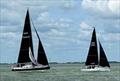 Stiletto launching her kite behind Flying Pig = Summer Series at Royal Temple YC race 1 © Ryan Smith