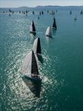 Part of the fleet in the mass start race at Airlie Beach Race Week © Andrea Francolini / ABRW