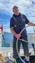 Jim Goldsby on helm © Stride Forward