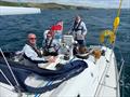 (l-r) Jim Goldsby, Vince Manley, skipper Jim Taylor-Ross and seated facing aft Ben Pearson © Stride Forward