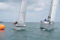 Matchless (left) and Altair round a mark at close quarters - 168th Jersey Electricity Gorey Regatta © Simon Ropert