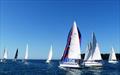 St Aubin's Bay start with Gloriana hosting a kite - 28th Waller-Harris Two-handed Triangle Race © Bill Harris