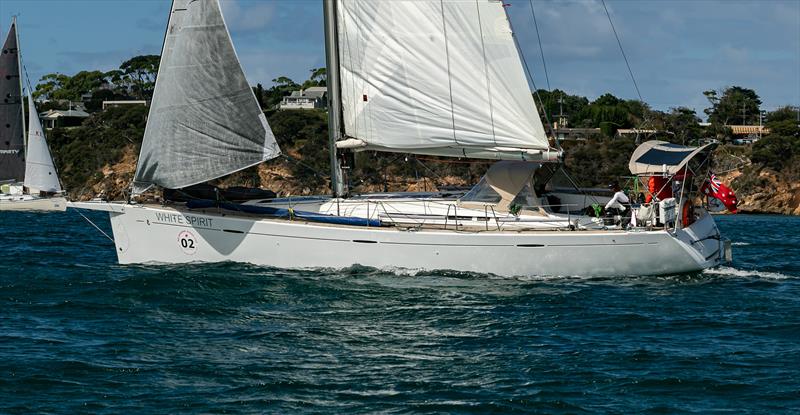 White Spirit skippered by Cyrus Allen and Lillian Stewart - Melbourne Osaka Cup photo copyright Al Dillon taken at Ocean Racing Club of Victoria and featuring the IRC class