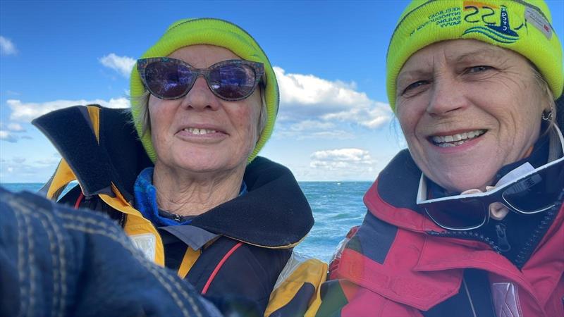 Rosie Colahan (L) and Lee Renfree, Kiss Co-Founders - Port Phillip Double-Handed Perpetual Cup - photo © Lee Renfree