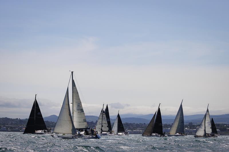 Part of the 41 boat fleet starting the 300 nautical-mile Volvo Dun Laoghaire to Dingle Race - photo © David Branigan / Oceansport