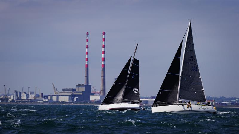 No Xcuse entered by Pat Hogan with Jalapeno entered by Peter Donegan starting the 300 nautical-mile Volvo Dun Laoghaire to Dingle Race - photo © David Branigan / Oceansport