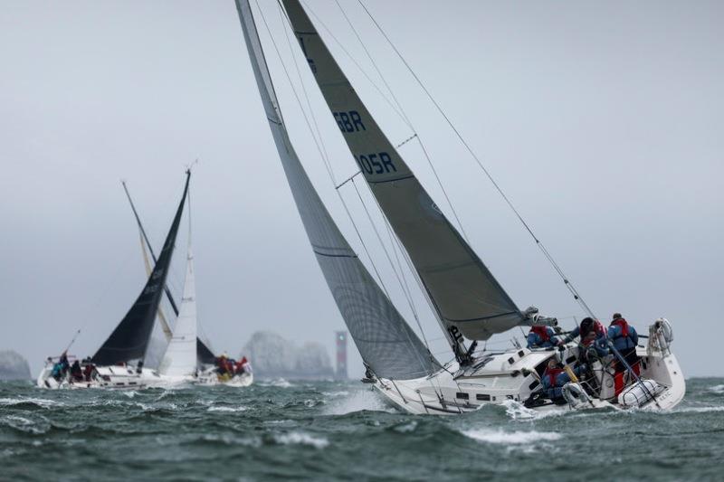 The Royal Engineer YC's J/109 Trojan makes her way out of the Solent - photo © Paul Wyeth / pwpictures.com