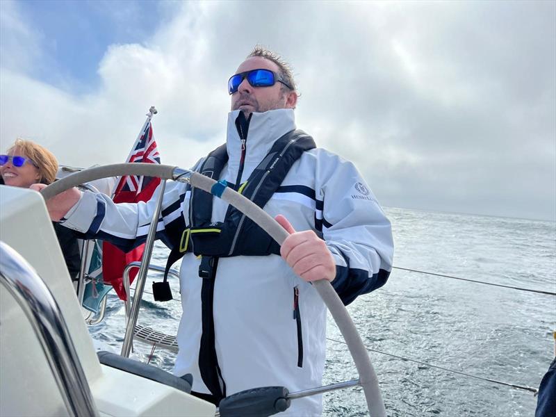 Vince Manley helming photo copyright Stride Forward taken at Cowes Combined Clubs and featuring the IRC class