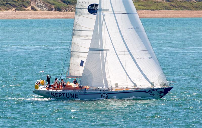 2025 Cowes Dinard St Malo Race Start photo copyright Martin Augustus / www.sailingimages.co.uk taken at Royal Ocean Racing Club and featuring the IRC class