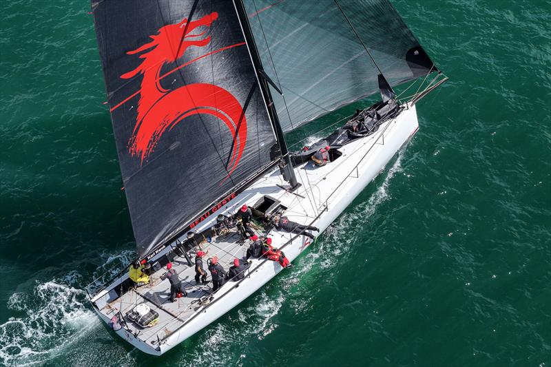 Beau Geste leads the pack early in the race - 2025 Admiral's Cup - photo © James Tomlinson / RORC