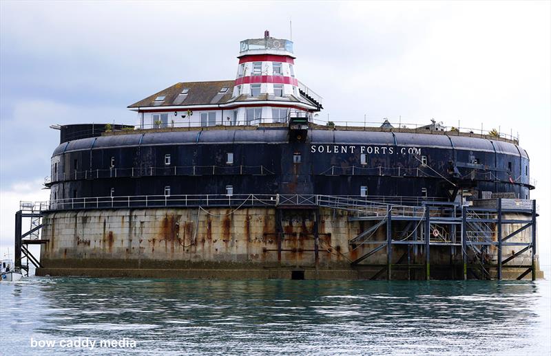 The Nab Tower, a mark on the course and a potential hazard - one Admiral's Cupper got her rig caught on this, many years ago - photo © Bow Caddy Media