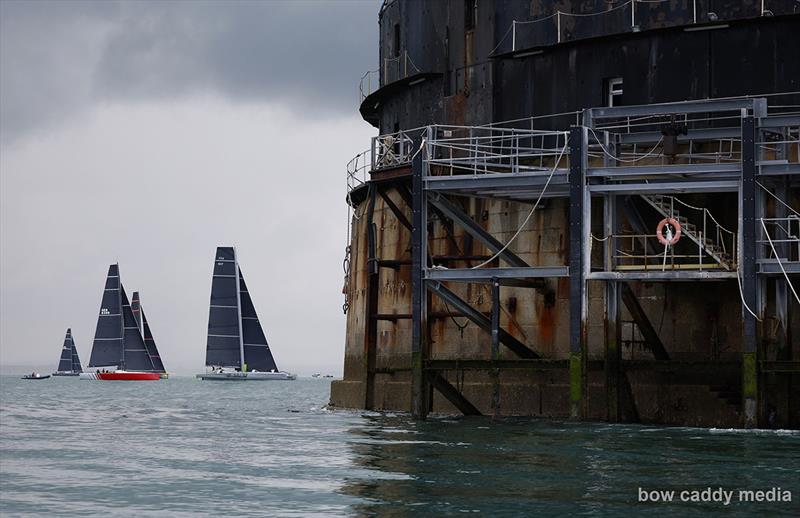The mighty Nab Tower, to be left to Starboard - photo © Bow Caddy Media