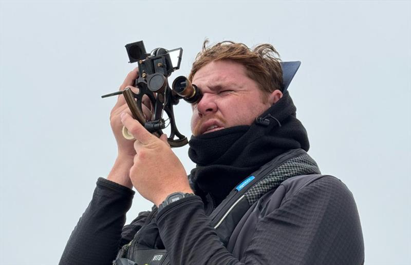 Cal Maritime-Oaxaca's navigator Django Tomlinson was awarded the Mark S. Rudiger Celestial Navigation Trophy - Transpac 2025 - photo © Kerry Deaver