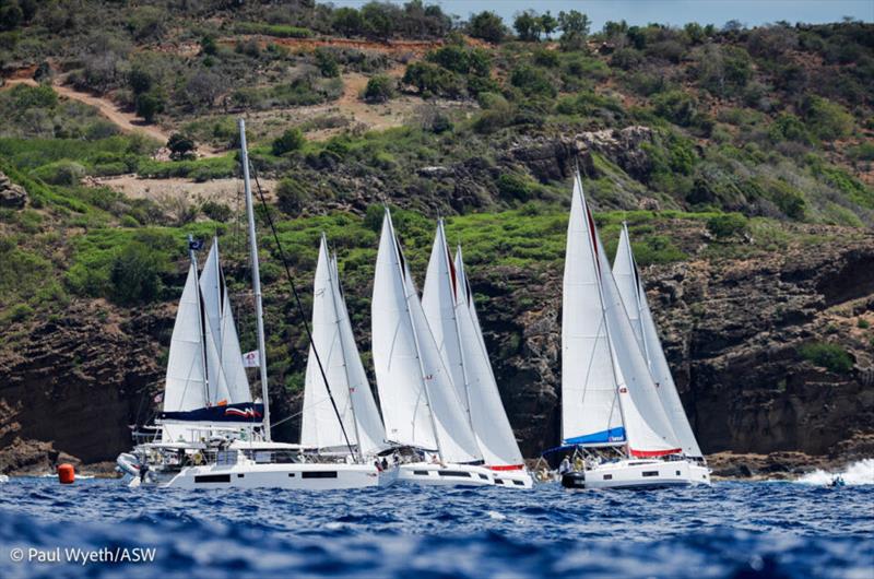 Bareboat start - Antigua Sailing Week - photo © Paul Wyeth / pwpictures.com