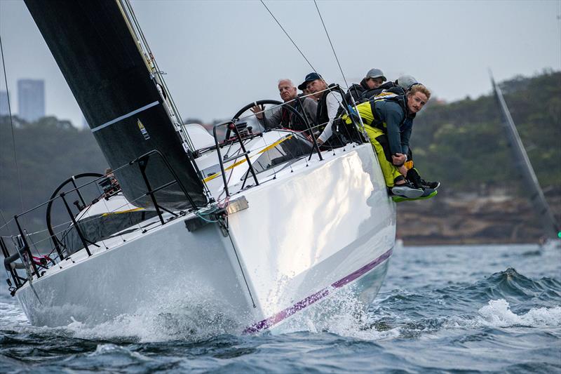 Bacchanal's owner Ronald Epstein at the helm - Noakes Sydney Gold Coast Yacht Race - photo © CYCA | Ashley Dart