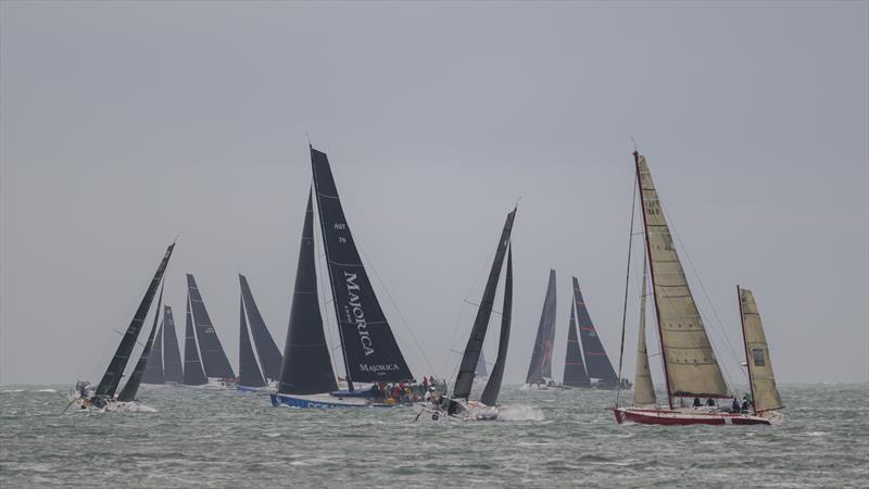 Heading out of the Solent during the Centenary Rolex Fastnet Race 2025 - photo © David Maynard / www.alleycatphotographer.com