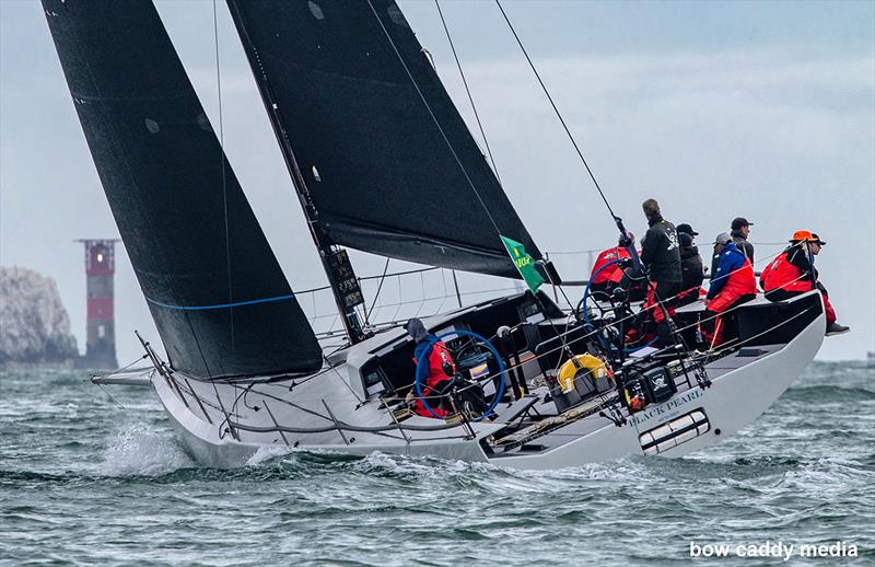 2025 Fastnet - Black Pearl and the Needles Lighthouse - photo © Bow Caddy Media