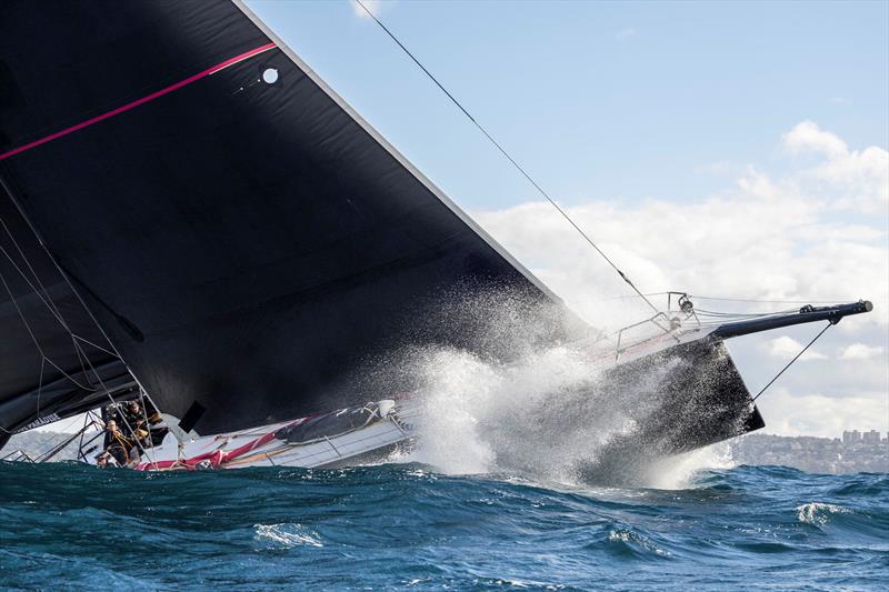 Wild Thing 100 powering through the waves during the 2025 Noakes Sydney Gold Coast Yacht Race - photo © CYCA | Andrea Francolini