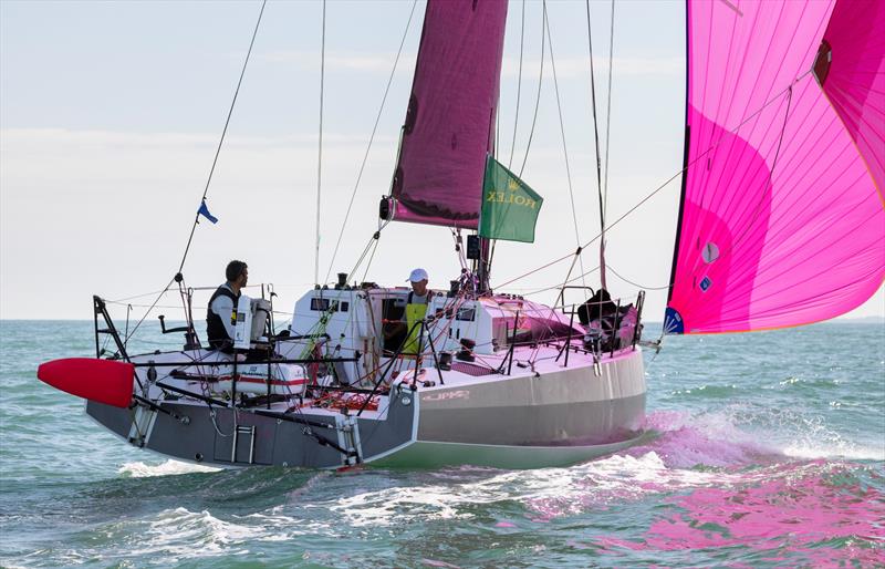 JPK 1050 Léon approaching the finish of the Rolex Fastnet Race - photo © ROLEX / Carlo Borlenghi