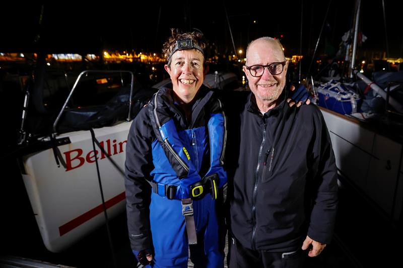 RORC Commodore Deb Fish and Rob Craigie were doublehanded on Bellino - photo © Paul Wyeth / pwpictures / RORC