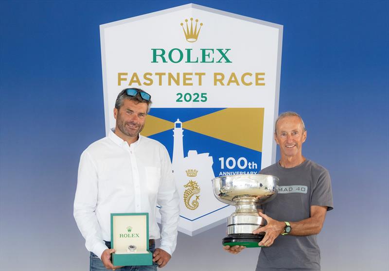 Prizegiving ceremony for Léon, overall victory under IRC time correction - centenary Rolex Fastnet Race - photo © Stefano Gattini