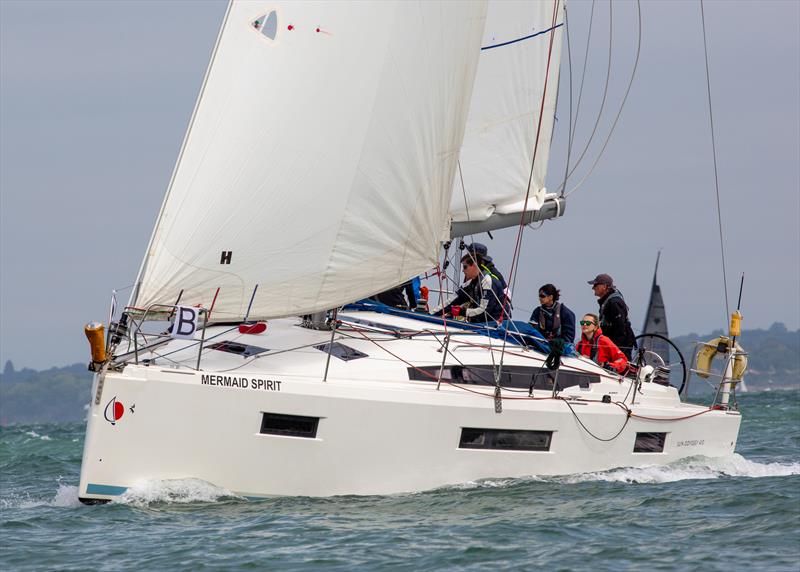 Performance Cruisers B fleet on Day 2 of Cowes Week 2025 photo copyright Martin Augustus / www.sailingimages.co.uk taken at Cowes Combined Clubs and featuring the IRC class