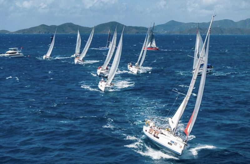 Bareboat fleet at BVI Spring Regatta 2025 - photo © Caribbean Sailing Association