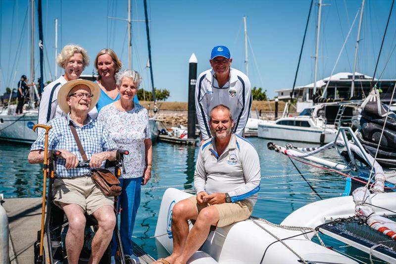 Ray Martin (in cap), brother Ian (front of Ray), sister Rosemary, Ray's wife Mandy (blue shirt), parents Dale and Margaret - SeaLink Magnetic Island Race Week - photo © Revolution Productions