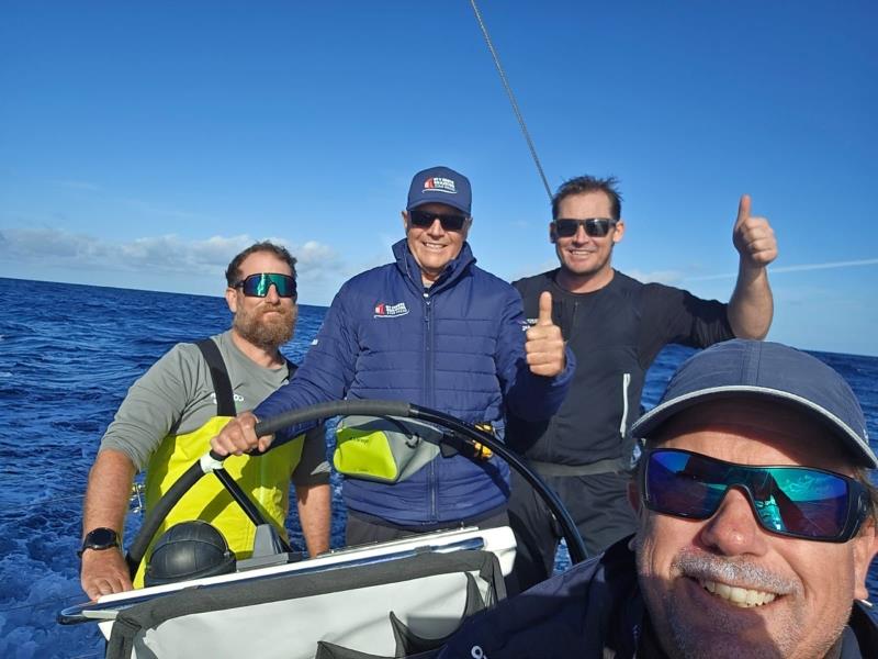 Happy faces on Cooloola - 2025 Sydney to Auckland Ocean Race photo copyright Cooloola taken at Royal Prince Alfred Yacht Club and featuring the IRC class