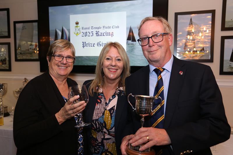 John & Michelle Stoneley, second overall and first Summer Series in 'Pippy' - End of Year Prize-giving at Royal Temple YC photo copyright Chris Cox taken at Royal Temple Yacht Club and featuring the IRC class