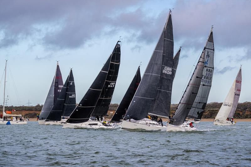 Hamble Winter Series 2025 Race Week 7 - photo © Martin Allen Photography