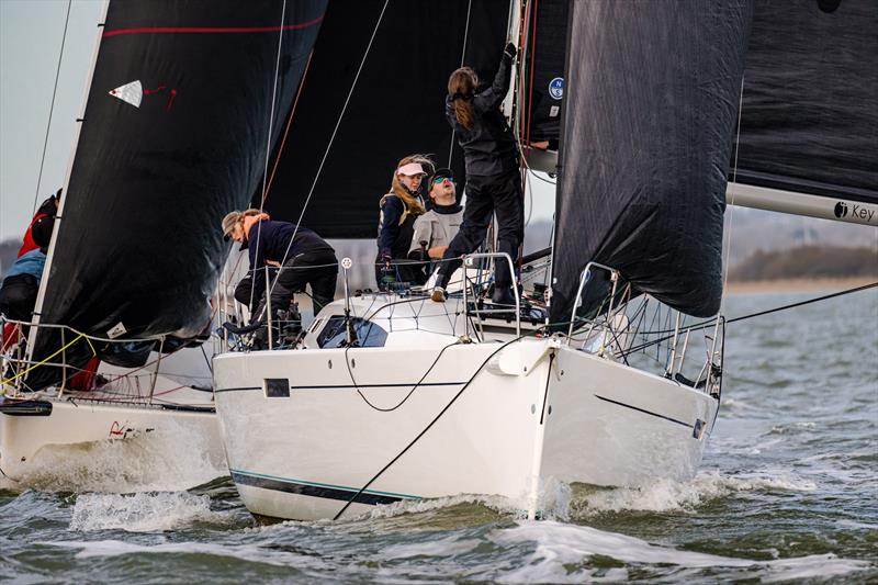 Hamble Winter Series 2025 Race Week 7 - photo © Martin Allen Photography