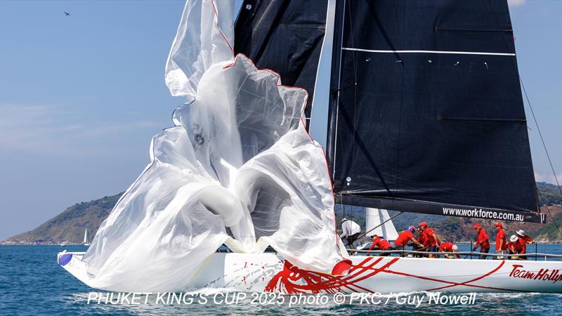 37th Phuket King's Cup 2025. Drop, drop, drop. Team Hollywood photo copyright Guy Nowell / Phuket King's Cup taken at Royal Varuna Yacht Club and featuring the IRC class