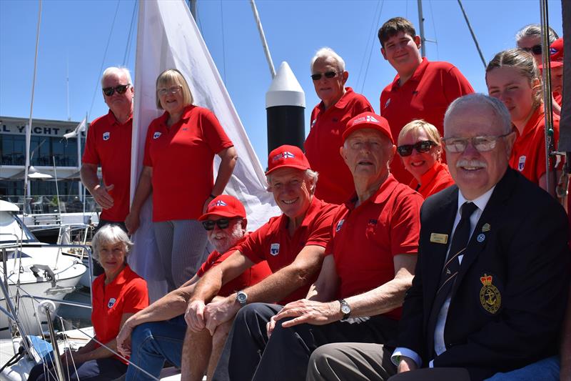 RYCT Commodore with 80th ROLEX Sydney Hobart Yacht Race volunteers - photo © Jane Austin