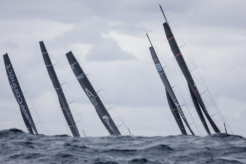 Supermaxis head out into the Tasman Sea - 2025 Rolex Sydney Hobart Yacht Race - photo © Salty Dingo