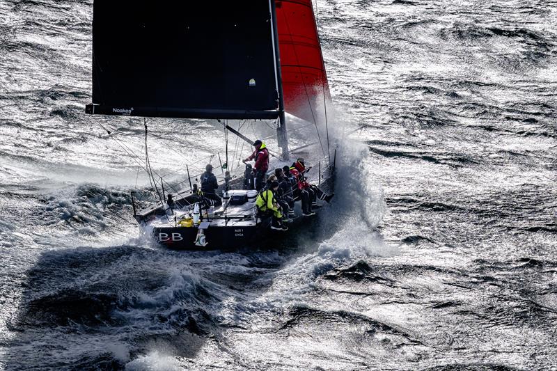 Back 2 Black (AUS)  - Rounding Tasman Island - Rolex Sydney Hobart Race - December 29, 2025 - photo © Kurt Arrigo