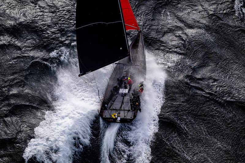 Back 2 Black (AUS)  - Rounding Tasman Island - Rolex Sydney Hobart Race - December 29, 2025 - photo © Kurt Arrigo