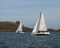 Battling J and Helm's Deep during the New Year's Day racing at Howth Yacht Club &copy; Neil Murphy