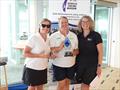VC Cath Furey, Alice Ekberg winner WISC Div 2 AMS, PHS, ORC with Div 1 winner Robyn Ragauskas &copy; Rosie Colahan